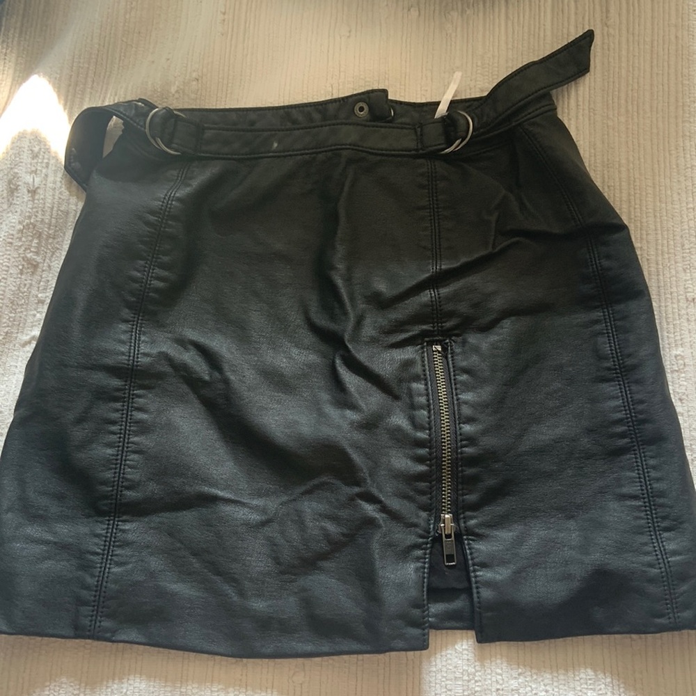 Free people pleather skirt